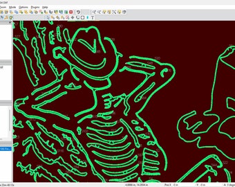 Arquivo de corte SVG DXF de cacto cowboy: Laser e Plasma CNC (download digital)