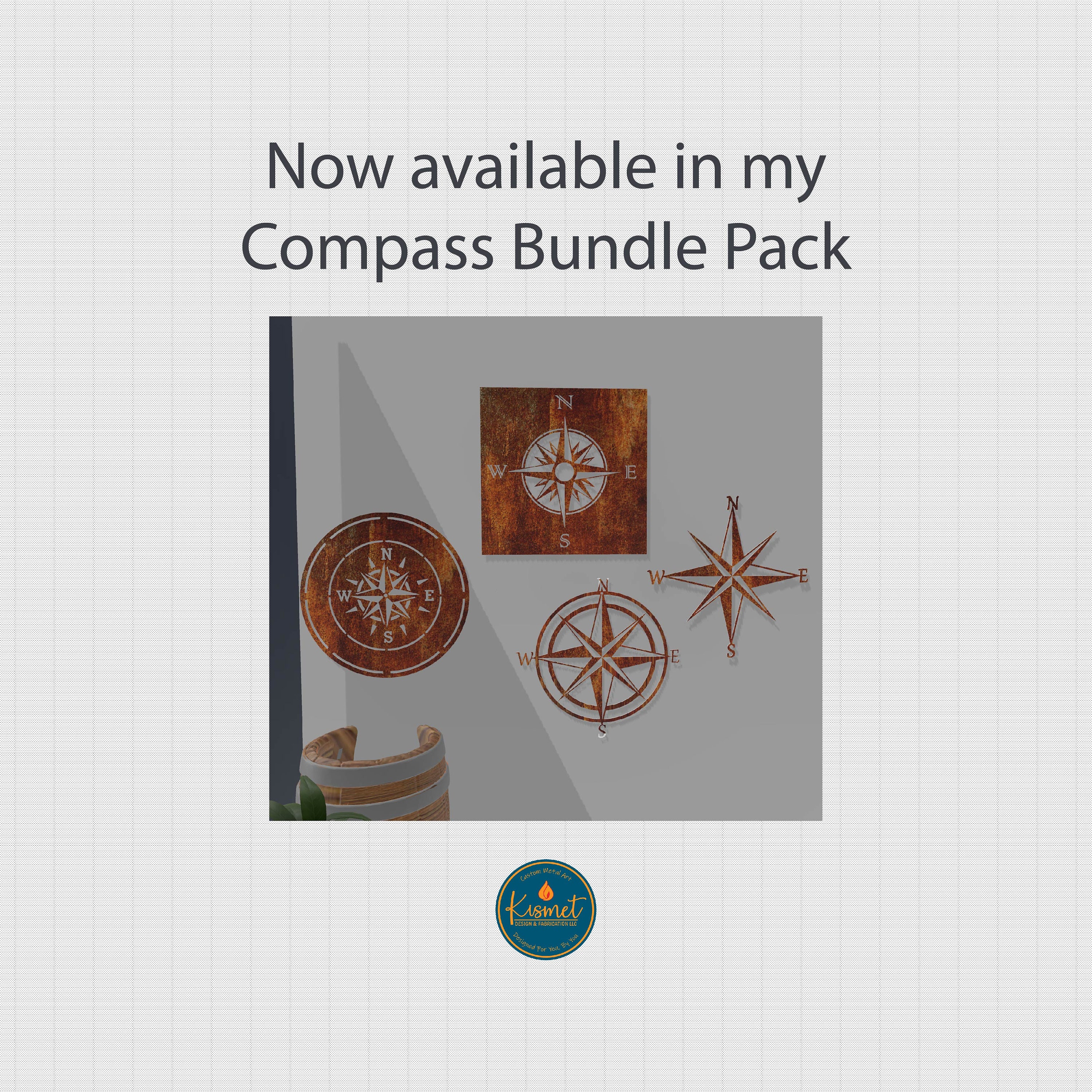 Compass Sign Dxf Files for Plasma Cutter, Adventure Sign Dxf Cut Files ...