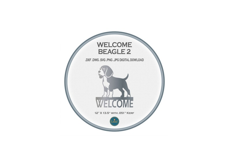 Welcome Dog Sign Dxf File for Cnc Plasma Cutting, Beagle Svg File for ...