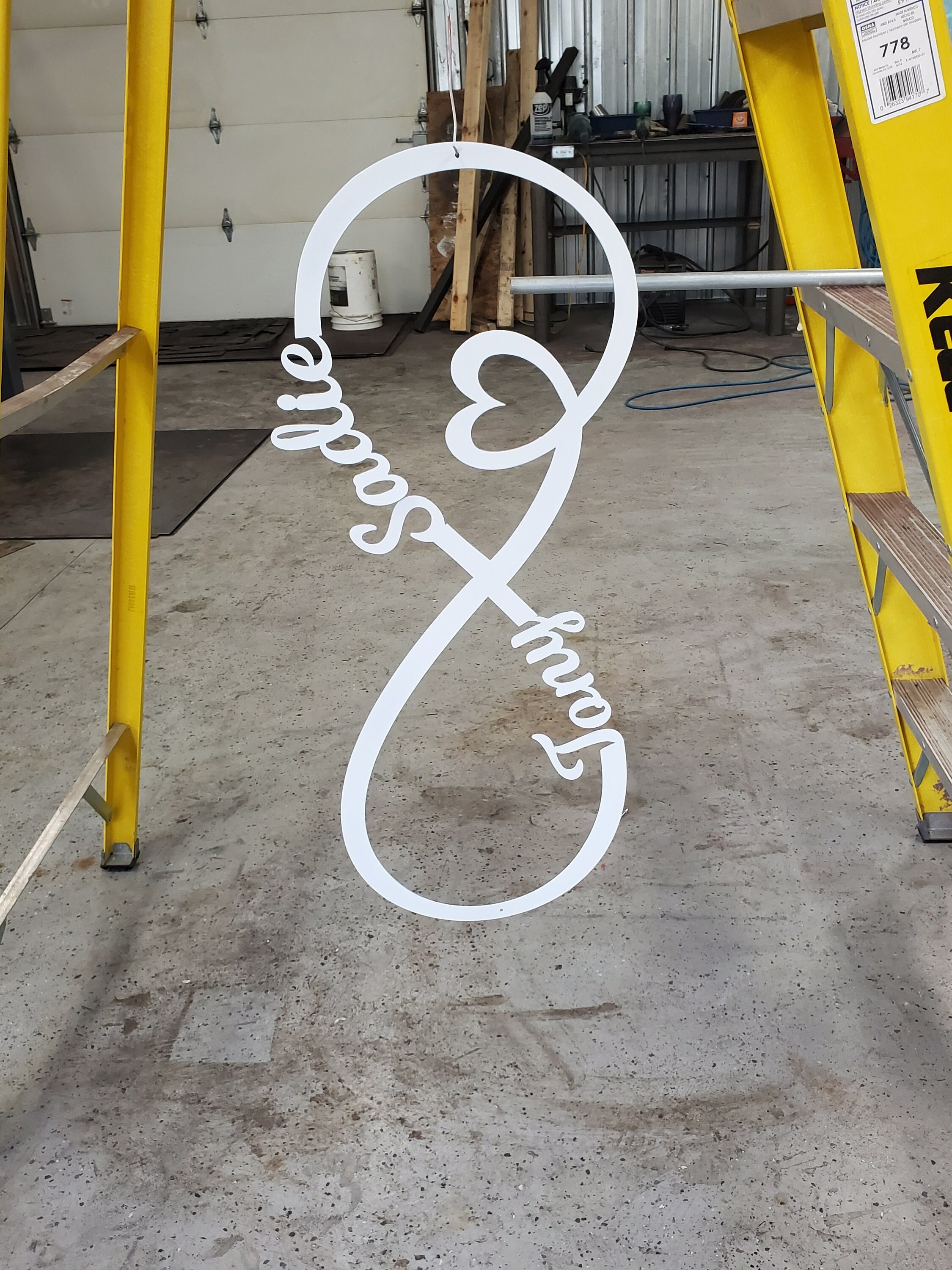 Heart Infinity Symbol Laser Cut File, Wedding Monogram SVG, CNC Plasma ...