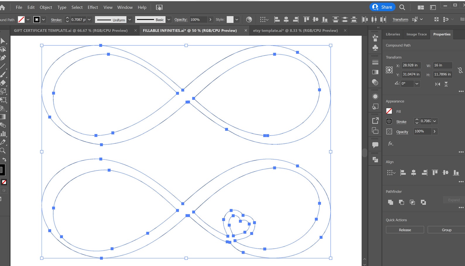 Heart Infinity Symbol Laser Cut File, Wedding Monogram SVG, CNC Plasma ...