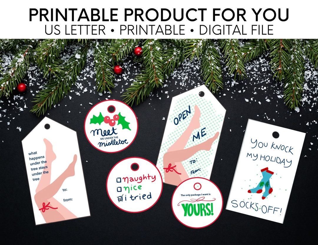 Adult Naughty Christmas Gift Tags - Etsy