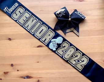 Rush Order Senior Bow and Sash Custom Made