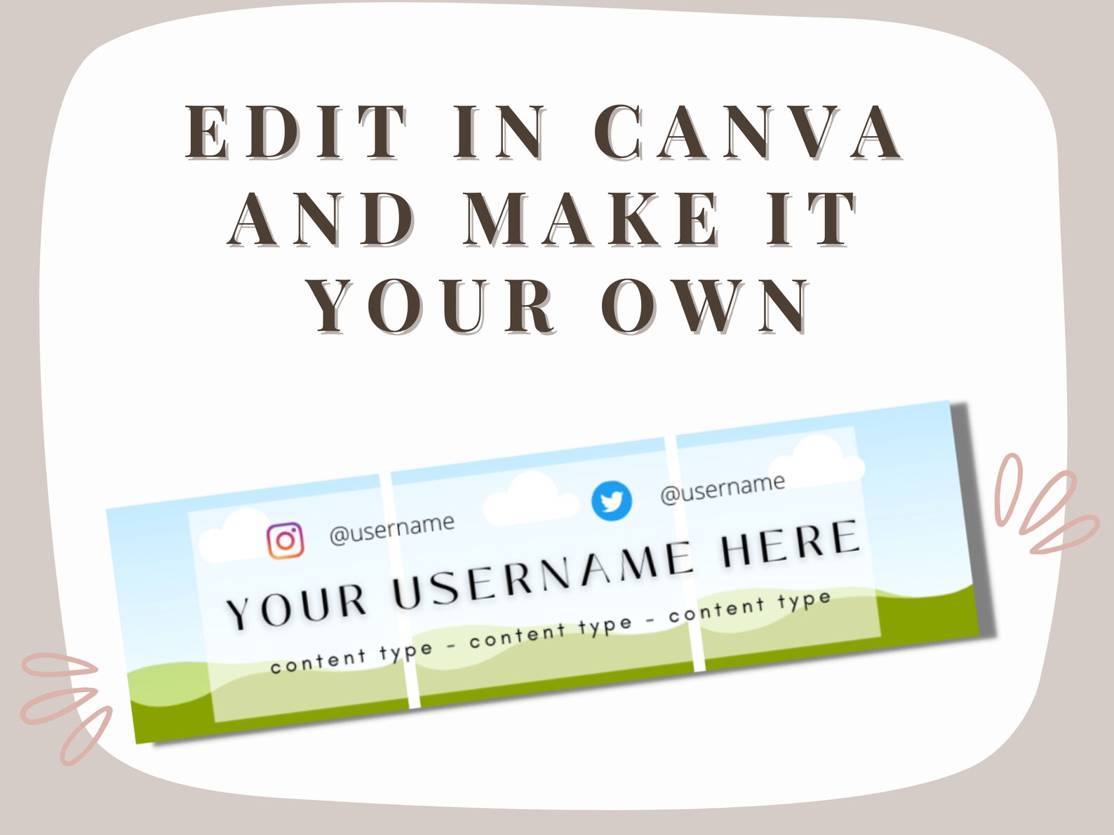 Onlyfans Banner Template Digital Canva Template Custom Social Media