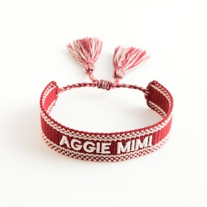 Texas A&M AGGIE MIMI Woven Bracelet