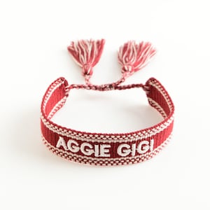 Texas A&M AGGIE GIGI Woven Bracelet