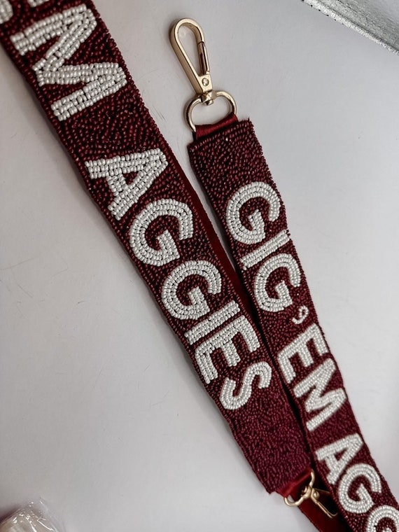 Aggies Beaded Purse Strap