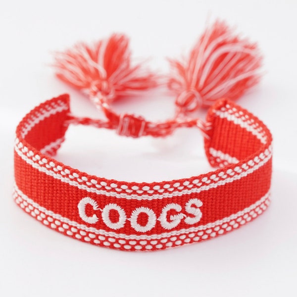 University of Houston COOGS Tassel Bracelet