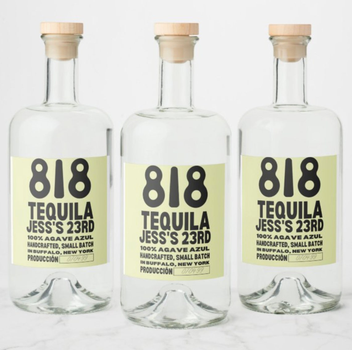 Personalized Tequila Bottle Labels 818 All Sizes Blanco Etsy