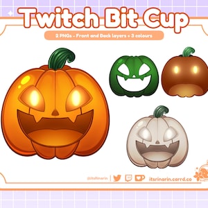 Halloween Pumpkin | Twitch / Youtube Bit Donation Cup | Hype Cup | Stream Decor