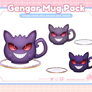Vtuber Asset - Gengar Mug Pack