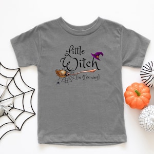 Little Witch (in Training) Halloween Kids Shirt