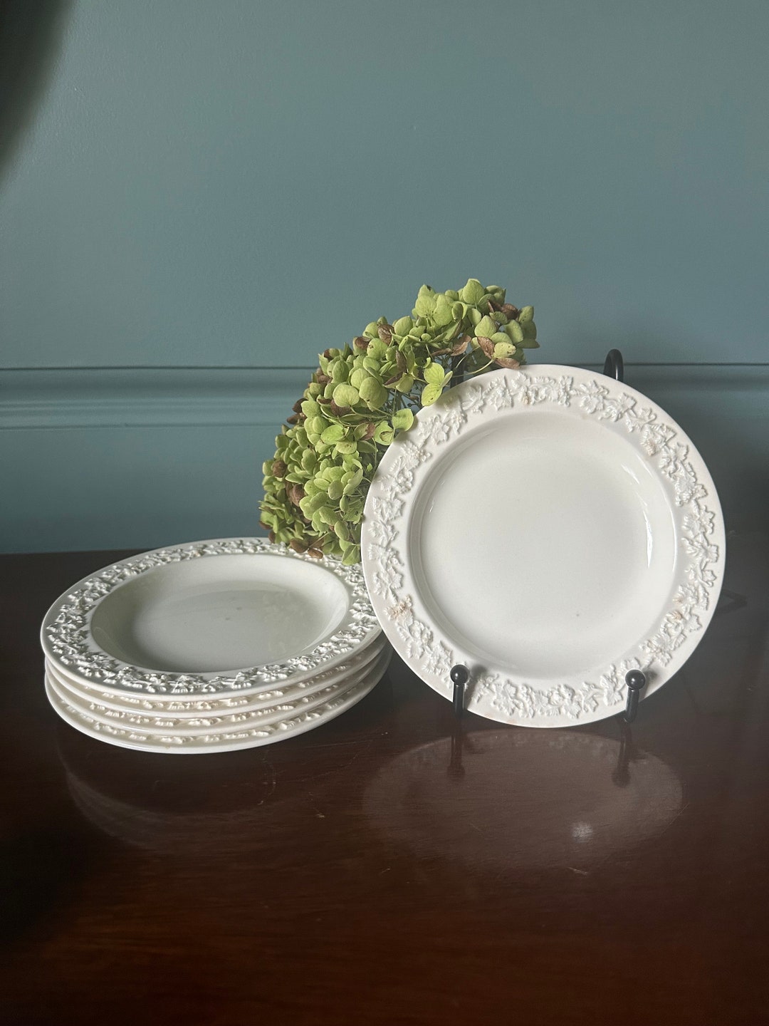 Queensware Cookware Wedgwood Creamware Queensware Embossed 6 1/8 Inch Bread and Butter ...