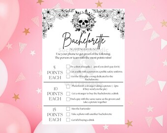 Chasse au trésor pour les mariés ou les célibataires | Modèle Canva modifiable + PDF | Jeu d'enterrement de vie de jeune fille | Téléchargement numérique