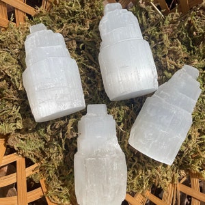 Mini Selenite Skyscraper Towers