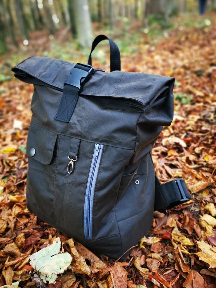 Roll Down Rucksack Pattern PDF Schnittmuster und Nähanleitung Rolltop Rucksack Frädi ...