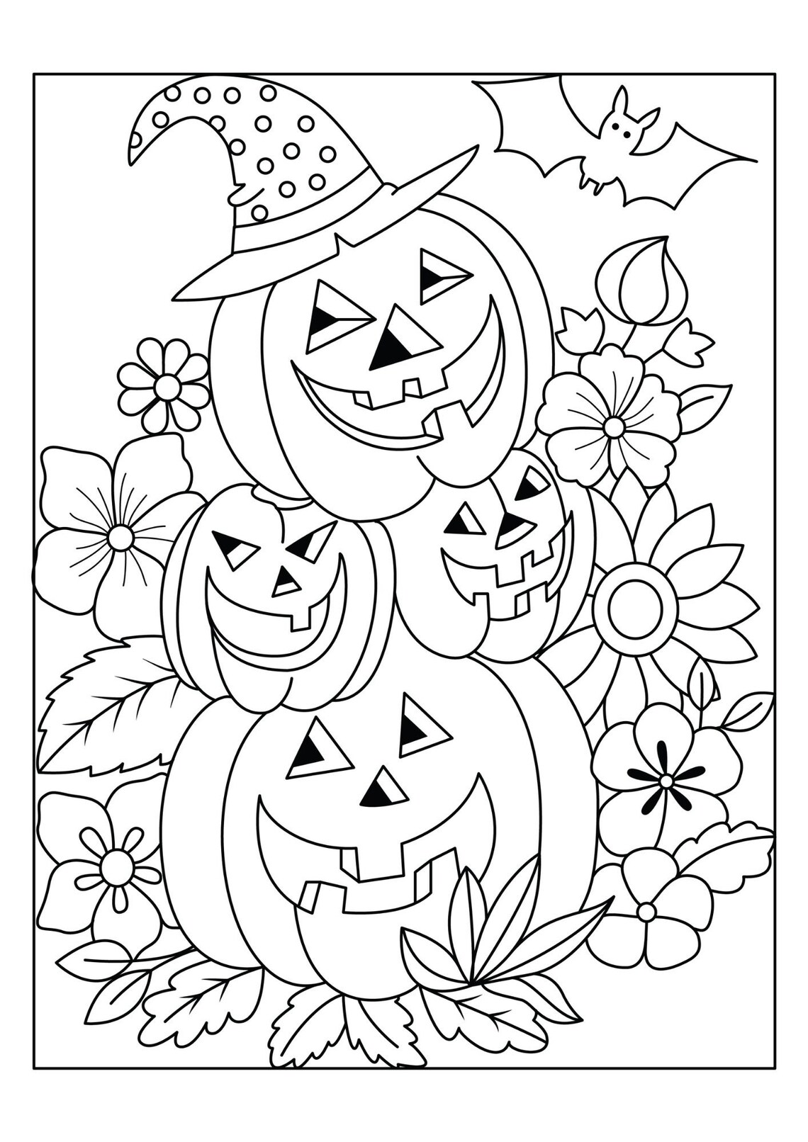 Halloween Color Book - Printable - Etsy