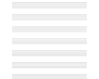 Blank Music Manuscript