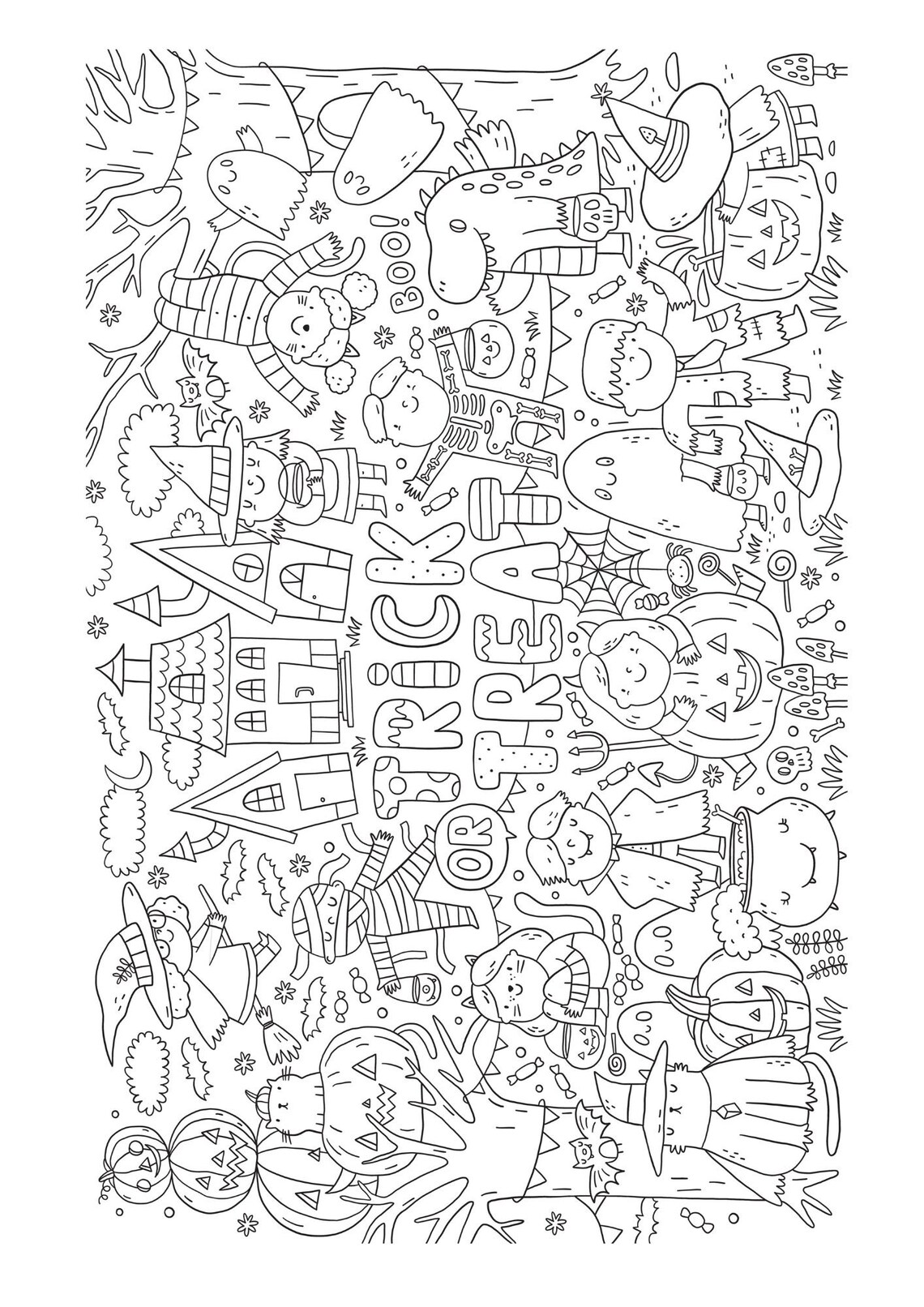 Halloween Color Book - Printable - Etsy