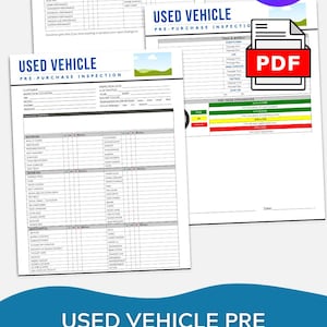 CANVA TEMPLATE Used Vehicle Pre Purchase Inspection
