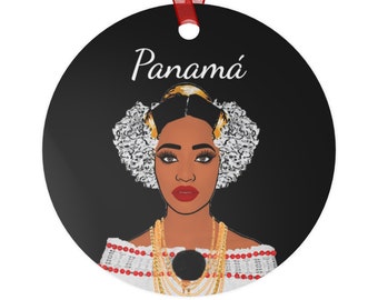 Panamanian Beauty Metal Ornament