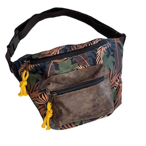 Dans of Leaf Belly Bag Crossbody Bag Bag Wallet Boho Ethnobags Hip Bag Chest Bag Belt Bag Hip Hippie Festival Gift for Her