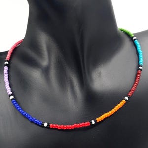 Maasai Choker Necklace | African Beaded Jewelry | Tribal Statement Necklace