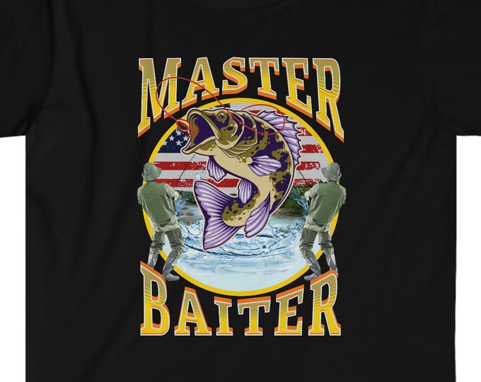Master Baiter Fishing Parody T-Shirt | Funny Master Baiter Bootleg Shirt | Fisherman Gift Funny Tee