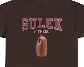 Sam Sulek Fitness Tee: Chocolate Milk Meme Oversize Gym Shirt