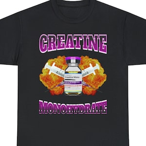 Oversized Gym Creatine Shirt | Funny Tren Tee | Training Pump Cover Tshirt