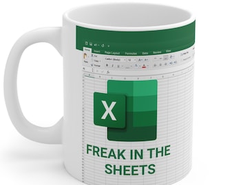 Freak In The Sheets Excel Meme 11oz-koffiemok