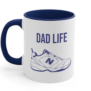New Balance Dad Life Coffee Mug | Funny Dad Gift 11oz Mug | Fathers Day New Balance Dad Joke Cup