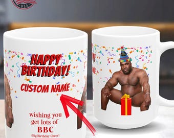 Barry Wood Meme Personalized Gift Mug. Dirty Prank Barry Sitting on a Bed Gag Gift. Present for Big Package Lover