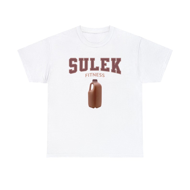 Sam Sulek Fitness Tee: Chocolate Milk Meme Oversize Gym Shirt image 5