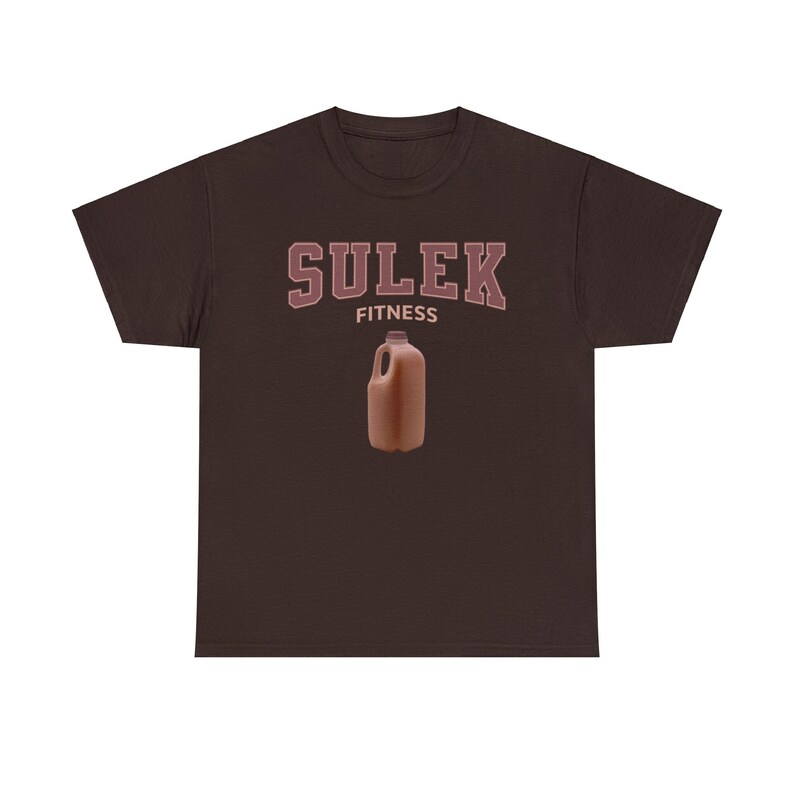 Sam Sulek Fitness Tee: Chocolate Milk Meme Oversize Gym Shirt image 1