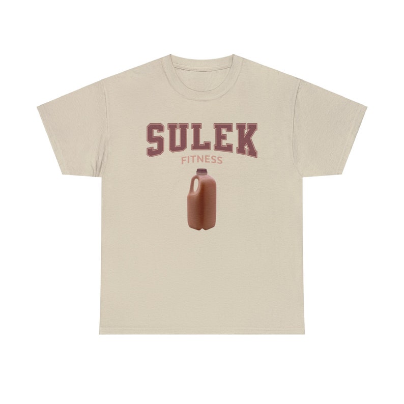 Sam Sulek Fitness Tee: Chocolate Milk Meme Oversize Gym Shirt image 4