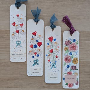 Marque-Page à l'aquarelle - Fête des mères