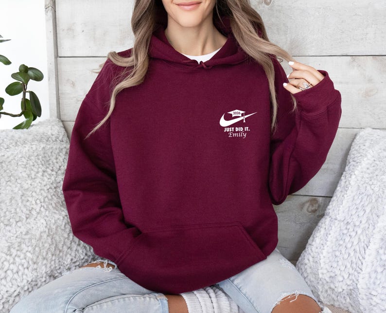 Graduation Hoodie, 2026 Graduation, Personalised Hoodie, Graduation Gift, Custom Graduation, Daughter Graduation, Nurse Graduation afbeelding 6