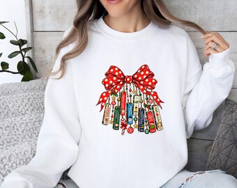 Vintage Christmas Vhs Sweatshirt, Retro Holiday Movie Top, Nostalgic Xmas Jumper