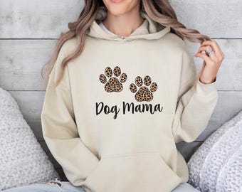 Dog Mama hoodie, hondenliefhebber hoodie, hond kerstcadeau, hond eigenaar hoodie, hondenliefhebber cadeau, hond wandelen hoodie, hond moeder hoodie