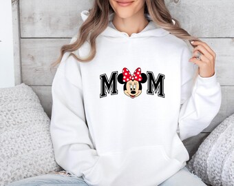 Disney Mama Hoodie, Mothers Day Hoodie, Minnie Mama Pullover, Mum Life Gift, Mama Mouse, New Mum Hoodie