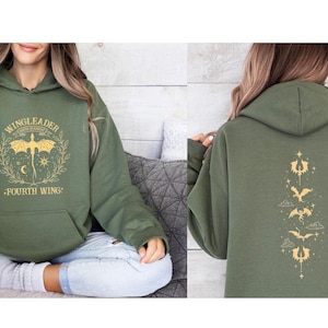 Sweat à capuche Fourth Wing, Cadeau pour amoureux des livres, Sweat à capuche Dragon, Produits dérivés pour passionnés de livres, Pull Basgiath, Cadeaux pour amoureux des livres, École de guerre Basgiath, Sweat à capuche Livre