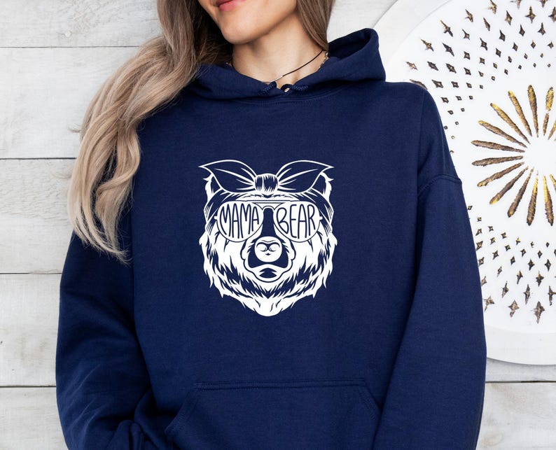 Mama Bear Hoodie, Funny Mum Hoodie, Mom Christmas Gift, Mum To Be Gift, New Mum Gift, Mothers Day Top, Mother Birthday Gift, Cute Mummy Gift image 5