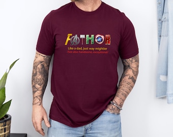 Fathor Shirt, Avengers Dad Shirt, Dad Christmas Gift, Father T-shirt, Dad Marvel Shirt, Funny Dad T shirt, Marvel Dad Gift, Fathers Day Tee