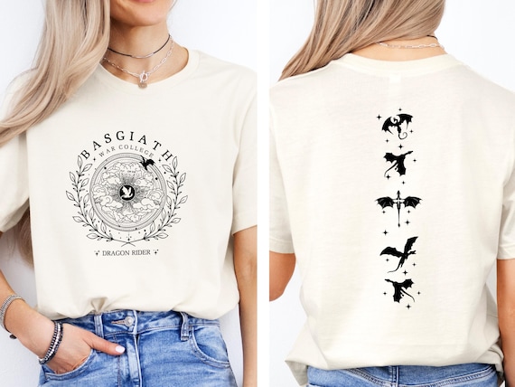 Basgiath Shirt, Fourth Wing Merch, Bookish Gifts, Book Lover Tee, Dark Academia, Dragon Rider Shirt, Book Lover Gifts, Basgiath War College