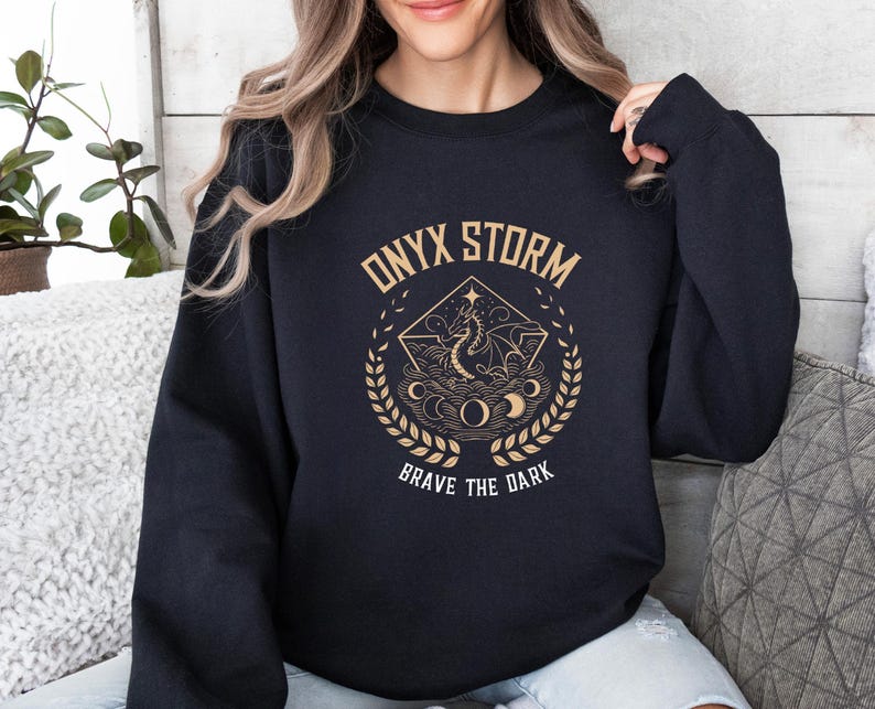 Onyx Storm Sweatshirt, Booktok Merch, Basgiath War College, Bookish Sweater, Fourth Wing Jumper, Iron Flame Merch, Acotar Sweatshirt image 4