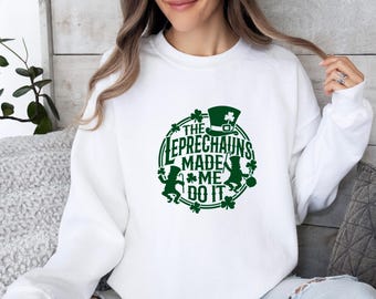 Lucky Day-sweater, shenanigans-trui, kabouters-sweatshirt, St Patricks Day Gift, klavertrui, Ierse trui, Shamrock-trui