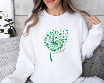Shamrock Sweatshirt, Lucky Sweatshirt, St Patrick's Day Jumper, Irish Sweater, St Patricks Day Gift, Irish Day Jumper, Shenanigans Sweater