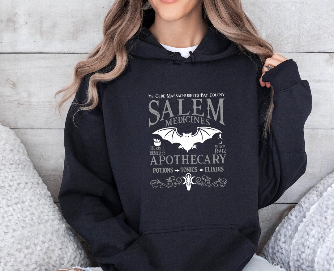 Salem Medicines Hoodie, Halloween Hoodie, Apothecary Jumper, Potion