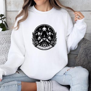 Suriel thee trui, trui boekenliefhebber, cadeau fantasielezers, leesgrage trui, Acotar trui, trui fantasieboek, cadeau boekenliefhebber, cadeau boekenliefhebber afbeelding 1